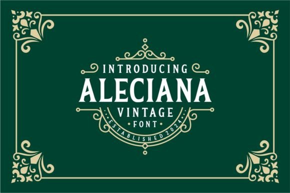 Aleciana: A Stylish Retro Serif for Modern Designs