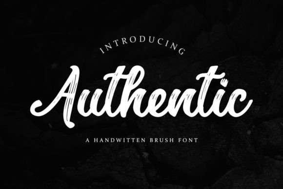 Authentic: A Handwritten Brush Font for Bold Design