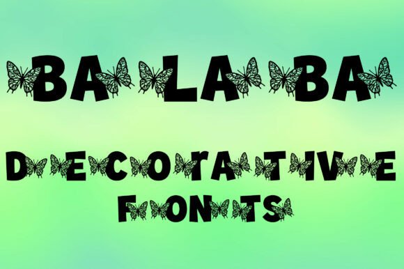 Balaba: A Decorative Font Inspired by Nature