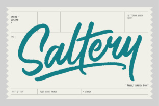 Discover Saltery: A Modern Brush Font for Creative Projects