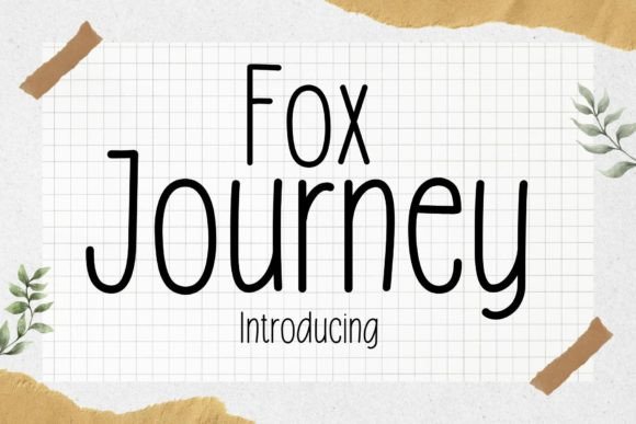 Fox Journey: A Handwritten Font for Modern Designers