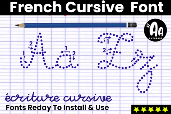 French Cursive Dotted Arrows: A Guide to Elegant Handwriting