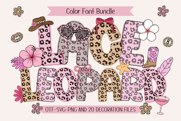 Lace Leopard: Wildly Feminine Font
