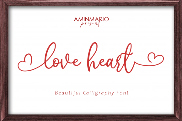 Love Heart: Elegant Handwritten Font for Charming Designs