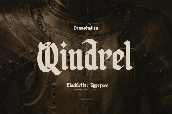 Qindret: A Gothic Blackletter Typeface for Modern Design