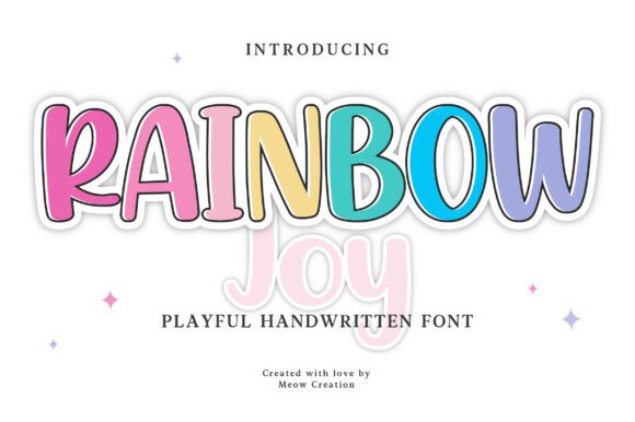 Rainbow Joy: A Cheerful Font for Creative Projects