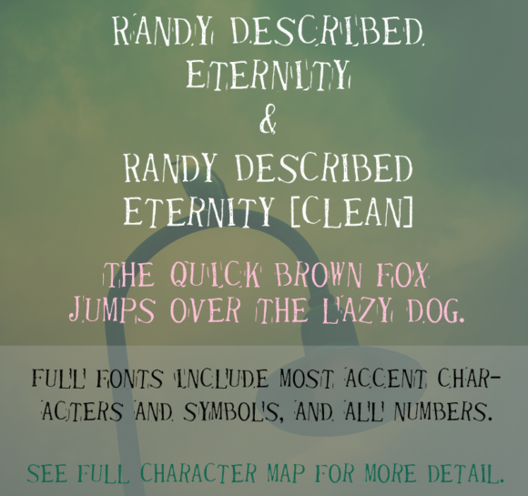 Randy Described Eternity: A Unique Hand-Stamped Typeface