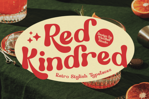 Red Kindred: A Retro-Inspired Font for Modern Design