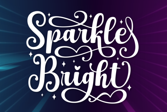 Sparkle Bright: A Stylish Script Font for Creative Projects