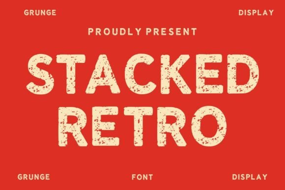 Stacked Retro: Bold Grunge Display Font