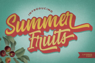 Summer Fruits: A Fresh Handwritten Font for Vibrant Designs