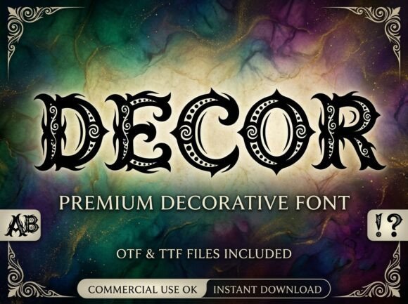 Unveiling Decor: A Font of Gothic Grandeur